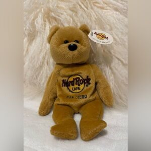 Hard Rock Cafe Golden Teddy Bear San Diego